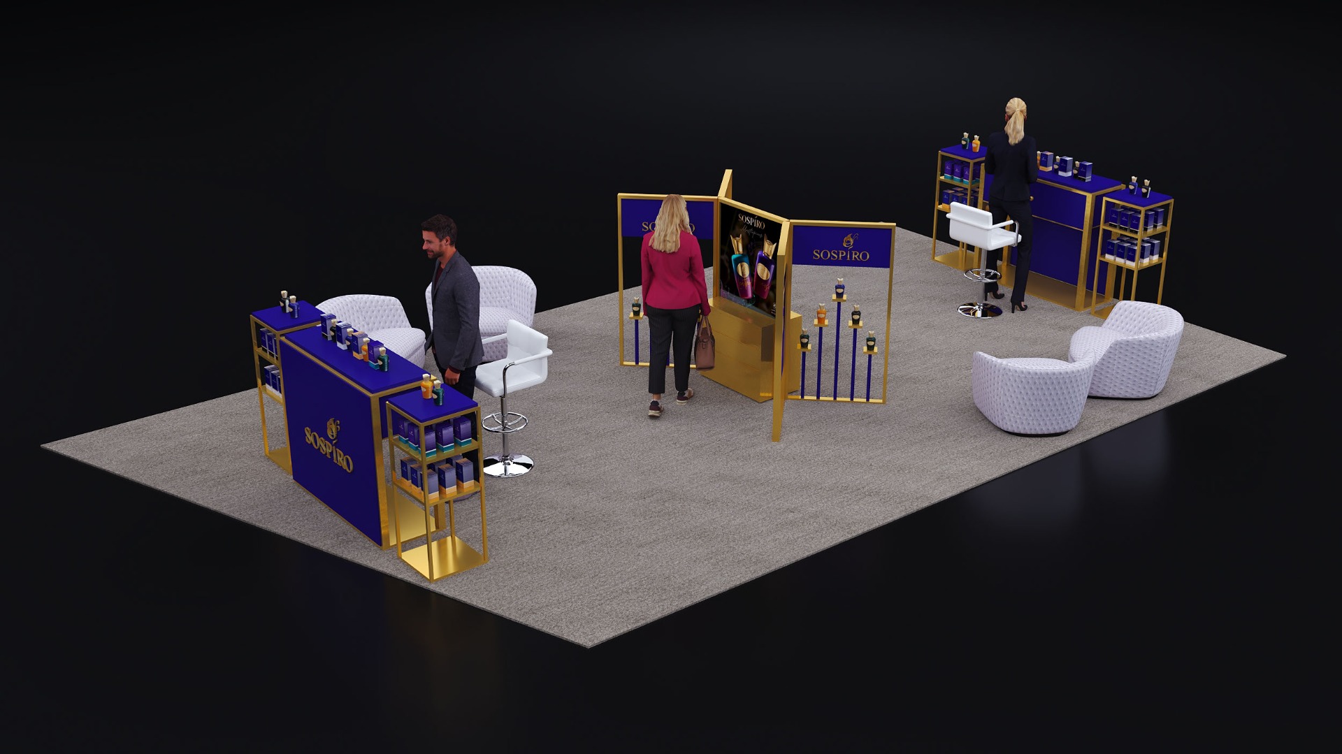 perfume kiosk