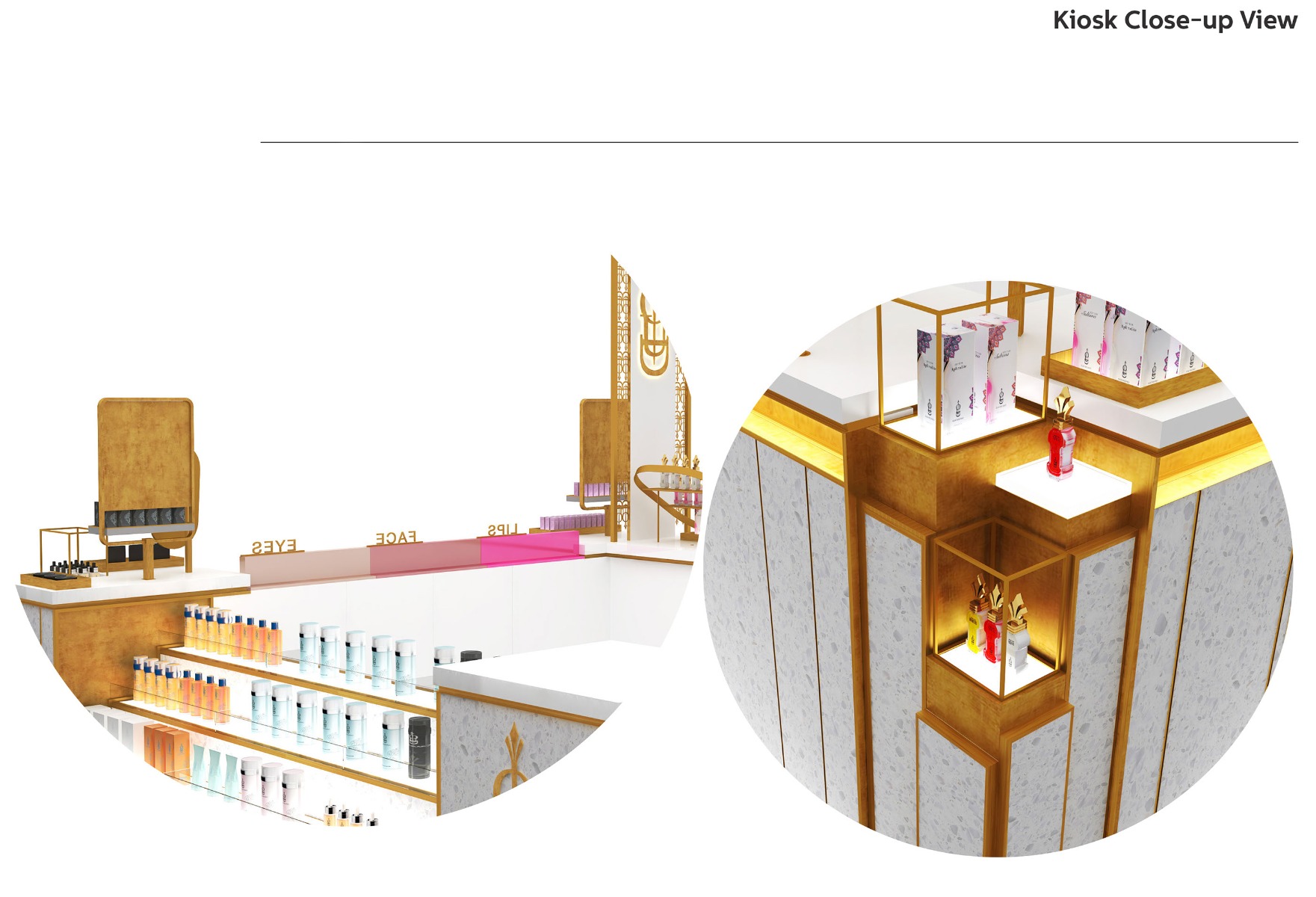 perfume kiosk design