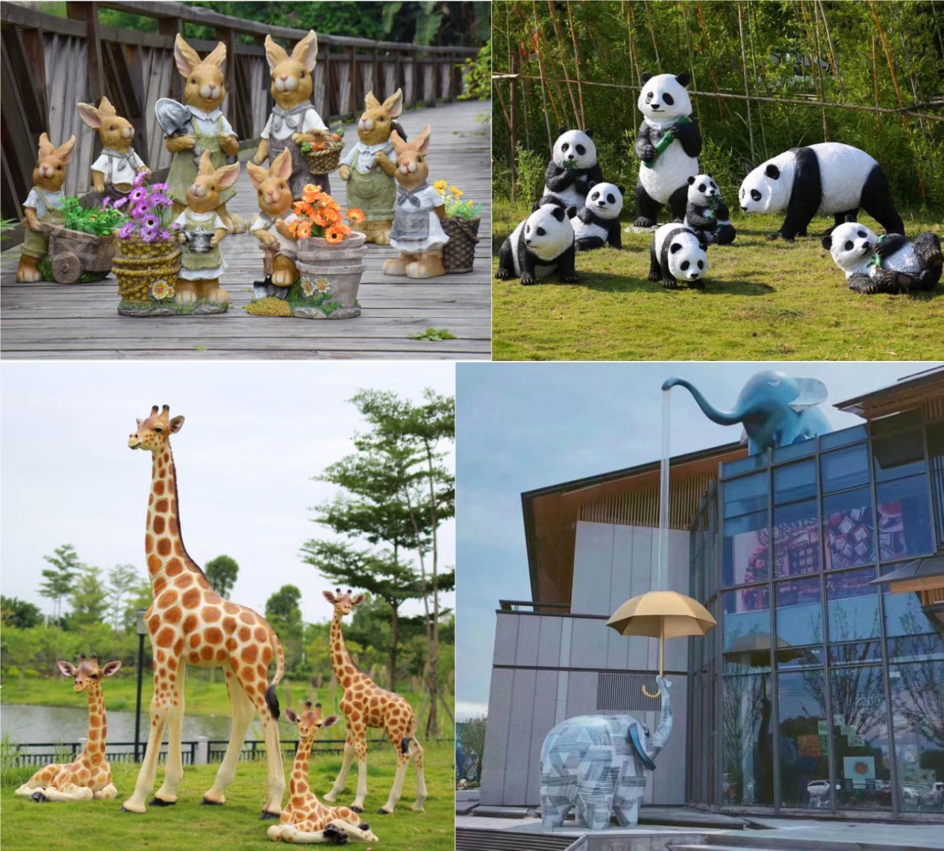 animal fiberglass display