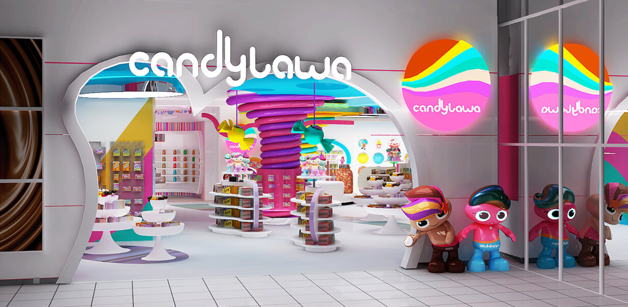 candy store decoration design