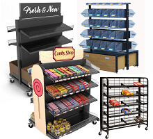 candy store retail racks