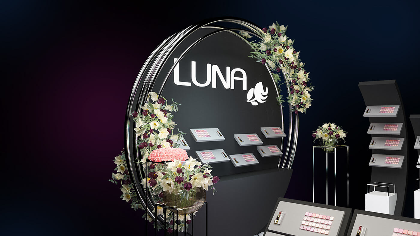 cosmetic display kiosk