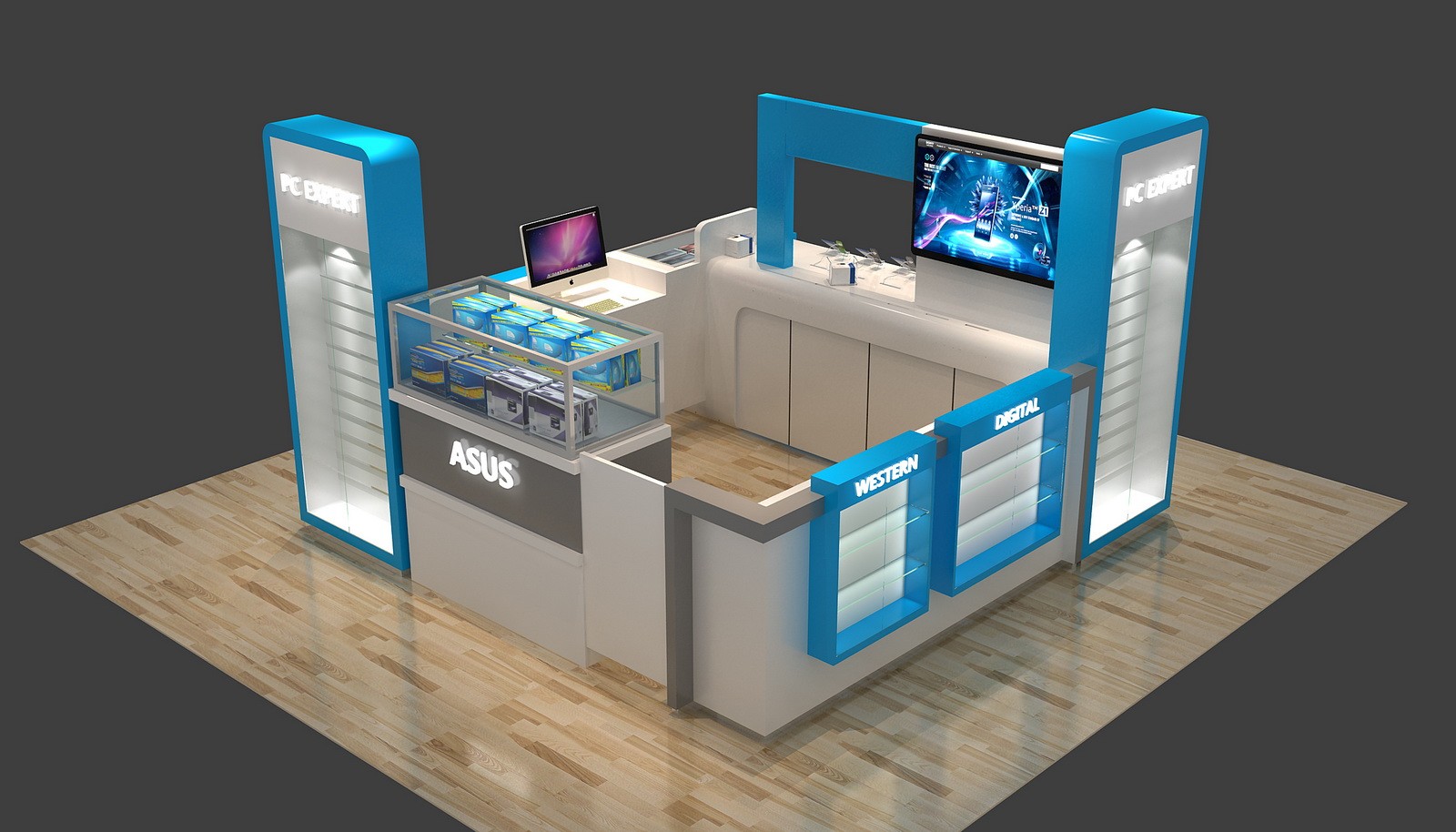 phone display kiosk