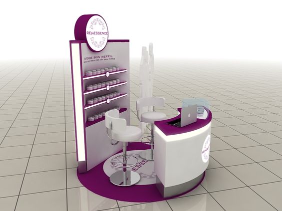 Cosmetic experience booth