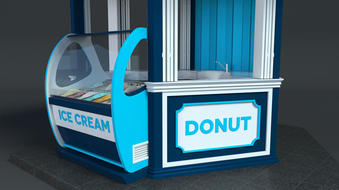 ice cream kiosk