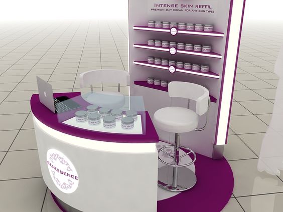 Cosmetic experience booth