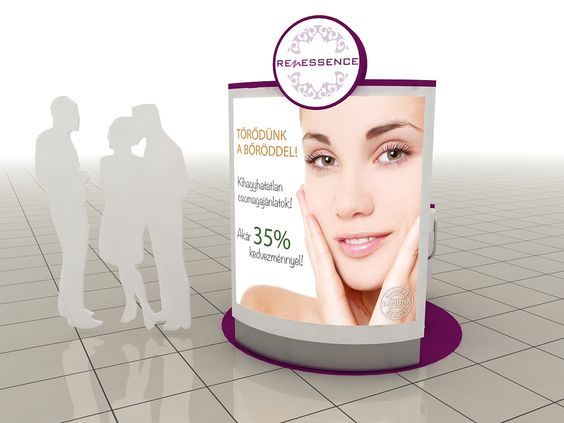 Cosmetic experience booth