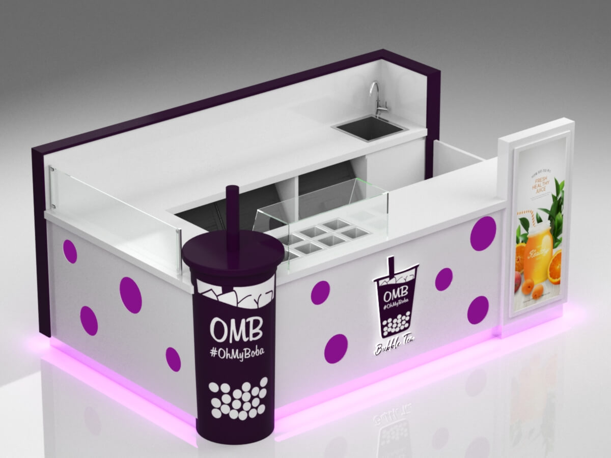 bubble tea kiosk