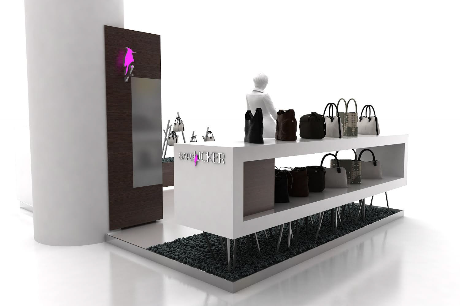 bag display kiosk