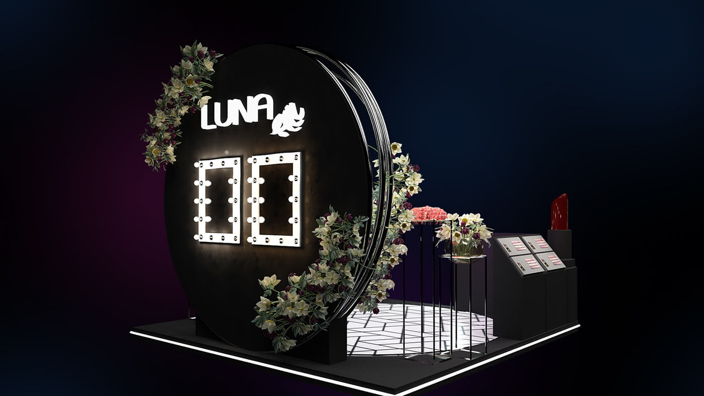 cosmetic display kiosk