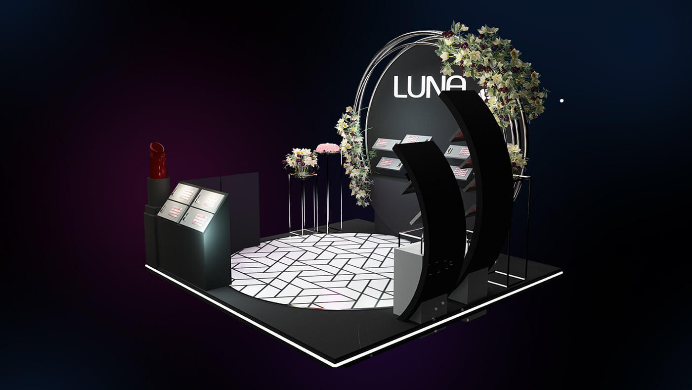 cosmetic display kiosk