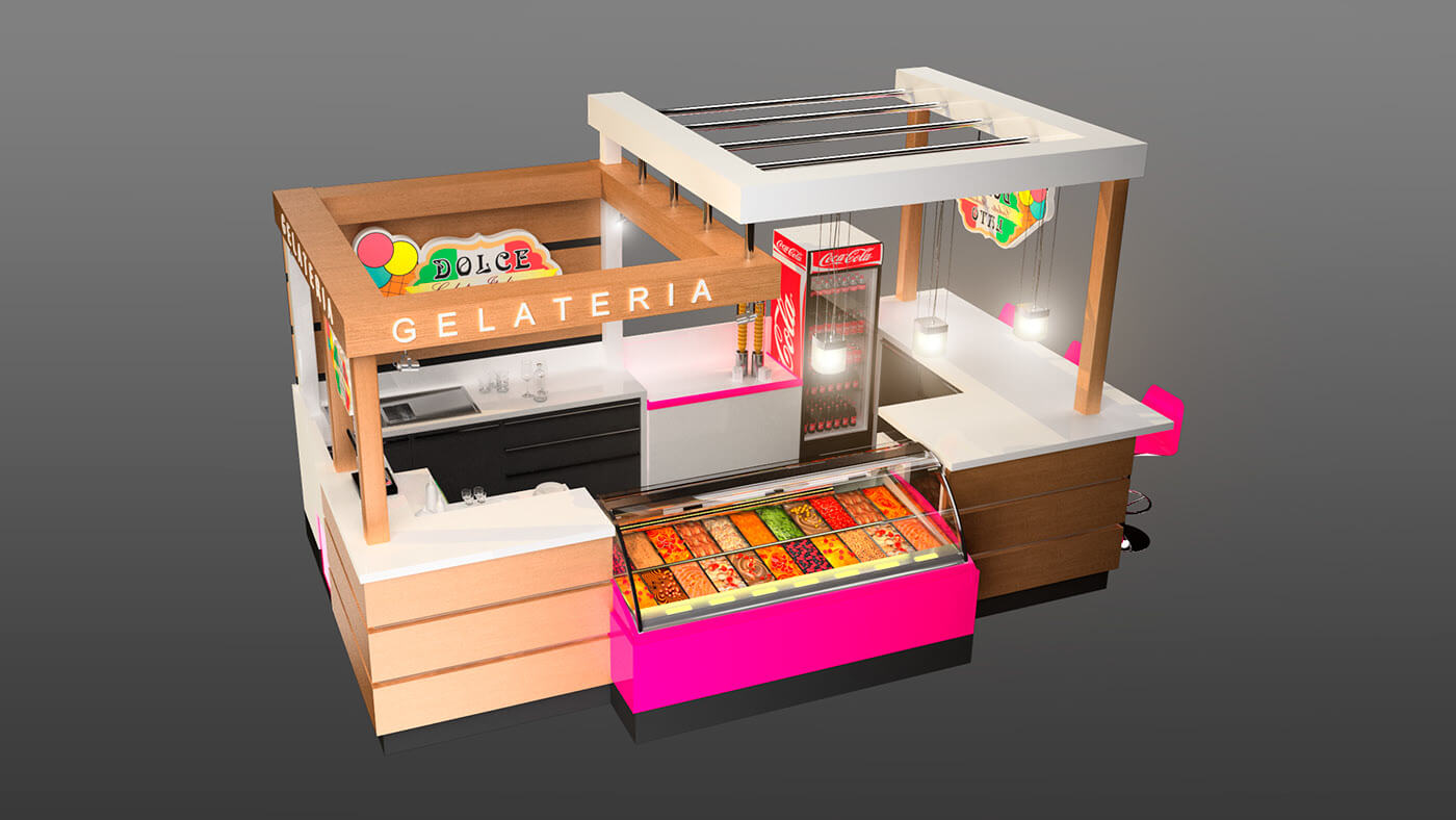 ice cream kiosk