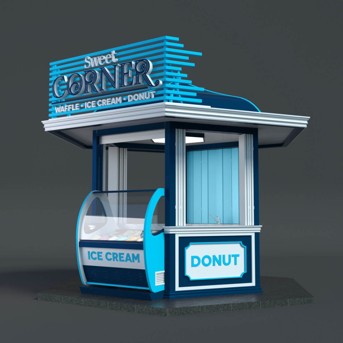 ice cream kiosk