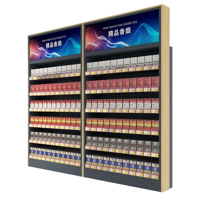 cigarette cabinet for shop Cigarette Cabinet Wall Mounted Custom Wooden Display Cabinet Wall Cigarette  Shelf