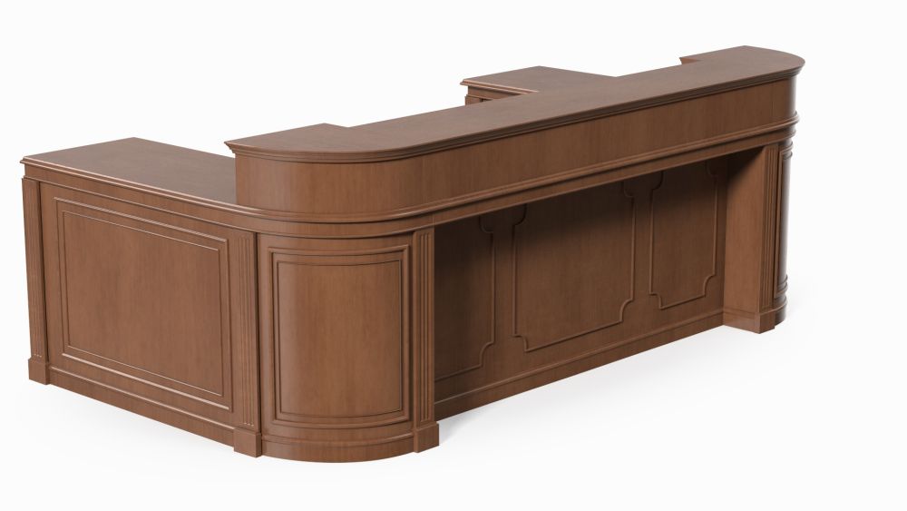 Vintage Reception Desk Retail Retro Front Desk Counter Design