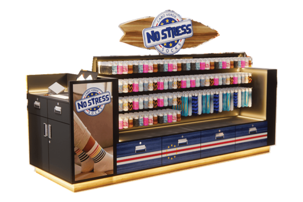 Retail sock display shelf
