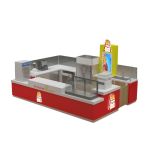 New finished mall Churros kiosk snack food display booth used in USA