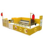 6m by 3m Japanese style crepe display kiosk sushi bar booth for sale