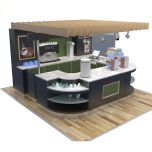 fashion coffee kiosk design coffee counters in mall for sale