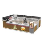 America bubble tea kiosk | fresh juice display counter for sale