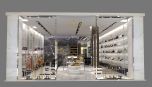 shoes shop display shelves