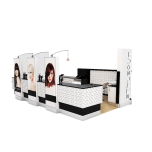 New designed hair barber kiosk hair salon studio with styling stations