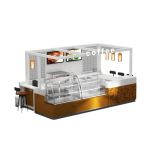 Luxurious design for mall cake kiosk | coffee tea retail counter for sale