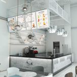 Bubble tea shop bar counter | modern tea shop counter 3D design