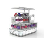 Handbag Retail Carts In Mall, Purse Retail Merchandising Unit For Sale