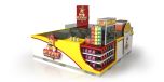 Custom mall used wood indoor popcorn kiosk & cup corn shop stands for sale