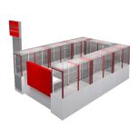 mobile phone stand kiosk