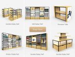 Cell Phone Accessories Store Fixtures W/ Retail Display Shelving Units, Gondola Display, Tierd Table & Wall Racks