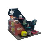 Children's wear display stand | cartoon style clothing kiosk