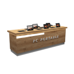 Cellphone shop display table | laptop wooden display desk for sale