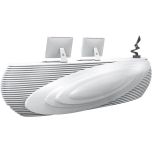 White Organic Shape Modern Style Reception Desk For Office & Salon