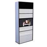 makeup display shelves