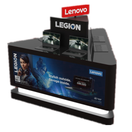 Retail Computer Stand Technology Laptop Display Stand Custom Computer Counter Retail Laptop ...