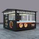 4m by 4m outdoor fast food kiosk waffle display booth used on street