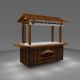 Hot sale Mobile Food showcase Snacks cart Removable Small Kiosk dim sum outdoor store 