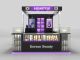 Fashion Cosmetic Mall Kiosk Custom Makeup Display Counter For Sale Cosmetic Booth