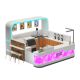 Shiny stone bubble tea kiosk high quality frozen yogurt kiosk unique fast food booth