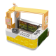 High quality juice kiosk small size fresh fruit bar in shopping mall