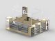 Wooden Watch Kiosk Design Retail Watch Glass Display Mall 3D Watch Booth