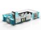 Multi-functional Cellphone Display Kiosk Fashion Mall Repairing Mobile Phone Kiosk