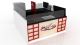 Fashion Snack Retail Booth Custom Food Kiosk For Mall