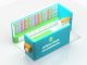 Fresh color shoe display rack kiosk slipper display kiosk retail groove wall kiosk