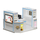 New finished cosmetic display kiosk skincare display booth for sale 