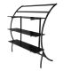 Multi-functional Garment Store Display Rack Black Clothing Shop Display Shelf
