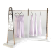 Creative Garment Shop Display Rack Modern Clothing Store Display Stand