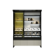 High-end Perfume Store Display Cabinet Black Cosmetic Perfumes Display Stand